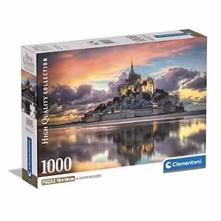 Clementoni Le Magnifique Mont Saint, 1000 pièce(s), Bâtiments, 10 an(s)