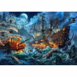 Clementoni Pirates Battle Jeu de puzzle 1000 pièce(s) Autres