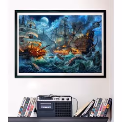 Clementoni Pirates Battle Jeu de puzzle 1000 pièce(s) Autres