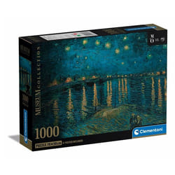 Clementoni Museum Collection Compact 1000 pièces - Starry Night - Van Gogh
