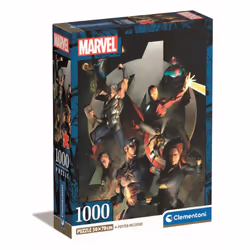 Clementoni Compact 1000 pièces - Marvel, Les Avengers, 14 an(s), Multicolore