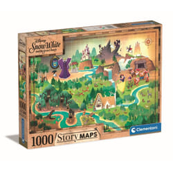Clementoni Disney Maps - 1000 pièces - Blanche-Neige