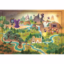 Clementoni Disney Maps - 1000 pièces - Blanche-Neige