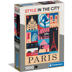 Puzzle compact 1000 pièces Clementoni Style in the City Paris