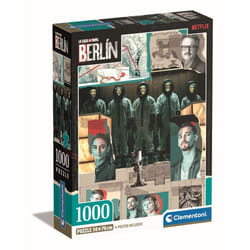 Clementoni Compact 1000 pièces - La Casa de Papel, Berlin