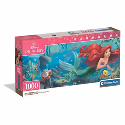 Clementoni Compact 1000 pièces Panorama - La Petite Sirène, 14 an(s)