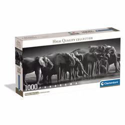 Clementoni Compact 1000 pièces Panorama - Herd of Giants, 14 an(s)