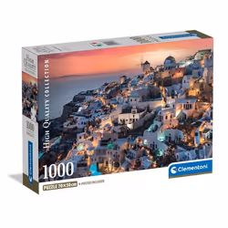 Clementoni High Quality Collection Shades Of Santorini - 1000 pièces, 1000 pièce(s), Paysage, 18 an(s)