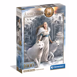 Clementoni Compact 1000 pièces - Anne Stokes - Winter guardians, 14 an(s)