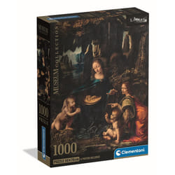 Clementoni Compact 1000 pièces - De Vinci : The Virgin of the Rocks