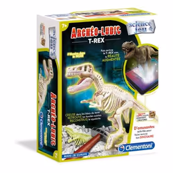 Clementoni Archéo-Ludic T-rex, Kit d'expériences, Paléontologie, 7 an(s)