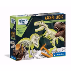 JEU CLEMENTONI ARCHÃ?O-LUDIC T-REX ET TRICÃ?RATOPS, FLUORESCENT