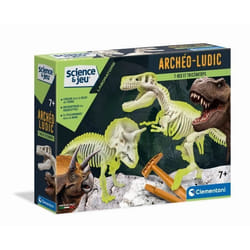 JEU CLEMENTONI ARCHÃ?O-LUDIC T-REX ET TRICÃ?RATOPS, FLUORESCENT