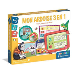 Clementoni Mon ardoise 3 en 1 : trace, dessine et écris