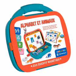Clementoni Mallette Magnétique - Alphabet et Animaux, 3 an(s), Plastique, Multicolore
