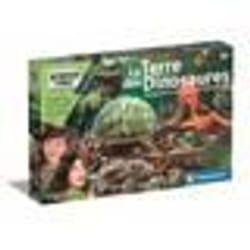 Clementoni - Sciences et jeu - Le monde des dinosaures - Terrarium à créer + 3 figurines dinosaures - Fabriqué en Italie