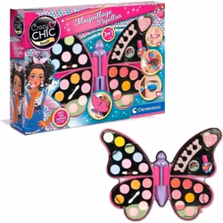 Palette de maquillage papillon - Clementoni - Fards à paupières rouges à lèvres vernis à ongles