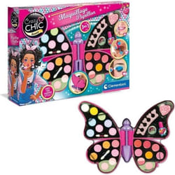 Palette de maquillage papillon - Clementoni - Fards à paupières rouges à lèvres vernis à ongles
