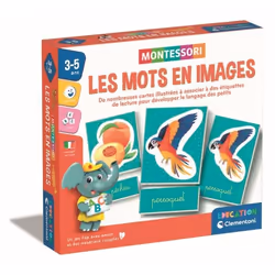 Montessori - Clementoni - Les mots en images - Jeu éducatif développement du lexique - Dés 3 ans