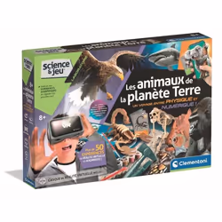 CLEMENTONI - Animaux planète Réalité - Coffret scientifique - Experiences scientifiques et activités virutelles - Moules pein ...
