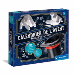 Calendrier de lAvent Magicien Thème Magie & Illusions 24 tours différents Inclus manuel illustré CLEMENTONI 52855 Dès 7 Ans