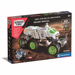CLEMENTONI - Rover spatial NASA - Construction motorisée - Manuel illustré et application pour visualisation 3D - Fabriqué en ...