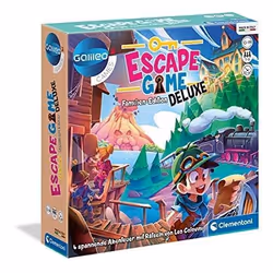 Jeu de société - CLEMENTONI - Escape Game Deluxe Famille - 4 aventures passionnantes - Objets énigmes