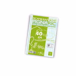 Pigna 02194594M, Blanc, 40 feuilles, A4, 80 g/m², 210 mm, 297 mm