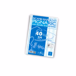 Pigna 02194595M, Blanc, 40 feuilles, A4, 80 g/m², 210 mm, 297 mm