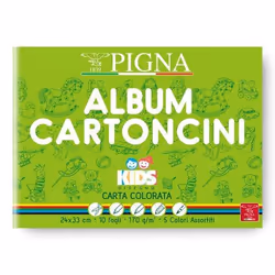 Pigna 0047477AS, Couleurs assorties, Monochromatique, 170 g/m², 10 feuilles