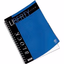 Pigna Blocchi Liberty A4, Bleu