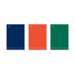 Pigna Monocromo bloc-notes A4 96 feuilles Bleu, Vert, Orange
