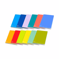 Pigna 02241554M, Monochromatique, Multicolore, A4, 34 feuilles, Satin, 80 g/m²