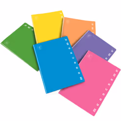 Pigna Fluo, Monochromatique, Multicolore, A4, 40 feuilles, 80 g/m², Couverture souple