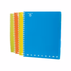 Cahier A4 - Pigna - Monocromo Fluo - 200 pages - Petits carreaux - Couvertures assorties