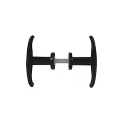 Viro - Paire de poignées pour serrure 4 points pour porte basculante Noir Pour porte jusqu'à 15 mm