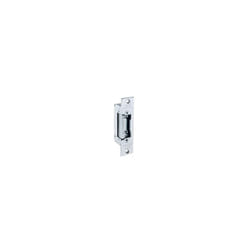 Gâche électrique symétrique réversible avec butée 7755.10 - 11 cm en acier nickelé poli (7755.1078)
