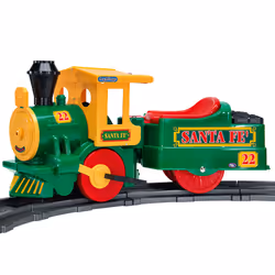 Peg Perego Santa Fé Train, 2 an(s), 4 roue(s), Fer, Polyamide, Polypropylène (PP), Vert, Rouge, Jaune