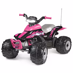 Peg Perego Corral T-Rex 330W, 3 an(s), 4 roue(s), Polypropylène (PP), Fer, Polyamide, Noir, Rose