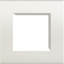 plaque 2 modules bticino living light blanc carré