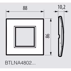 Legrand BTLNA4802PK Plaque de commutation et obturateur