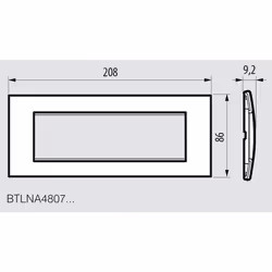 Legrand BTLNA4807TE Plaque de commutation et obturateur