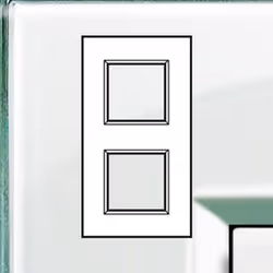 Legrand BTLNA4802M2KA Plaque de commutation et obturateur