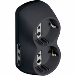 bticino S3614G, 250 V, 16 A, Anthracite, Mâle/Femelle