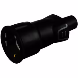 bticino S2019GE, 2P+T, Noir, 2P, French standard, 250 V, 16 A