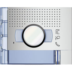 Face avant Bticino a/v standard 1 bouton sur colonne unique Finition Allmetal 351211