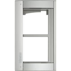 bticino sfera new - enjoliveur 2 modules couleur argent allmetal