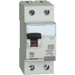 Bticino - GN8813AC25 Disjoncteur différentiel BTDIN60 1P+N type ac 25A