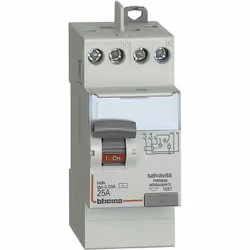 Interrupteur différentiel pur (qui sauve des vies) Bticino, 2 modules, connexion DIN (universel pour n'importe quel central), ...