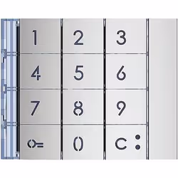 bticino 353001, Clavier, Aluminium, bticino, 1 pièce(s)